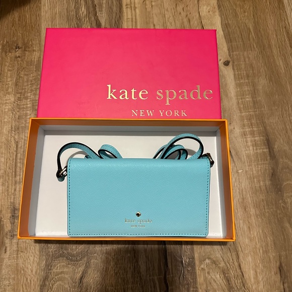 Kate Spade blue Crossbody Wallet / phone case - Picture 4 of 9